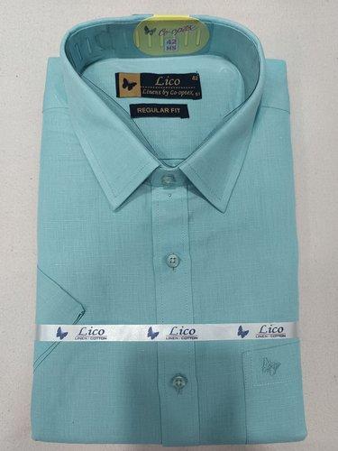 PL COTTONX LINEN DYED READYMADE SHIRT 42 HS